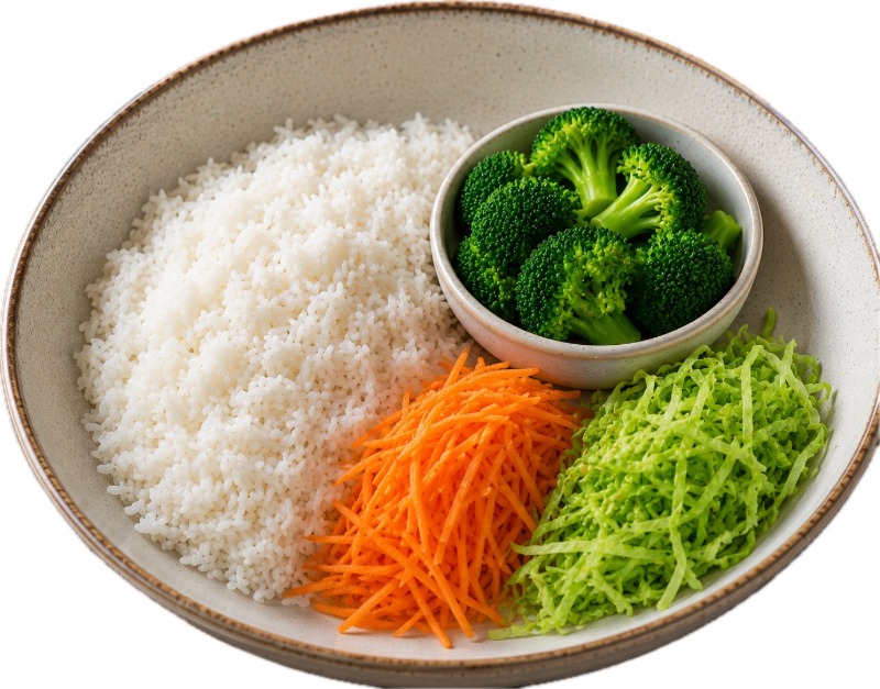 White Rice & Vegetable