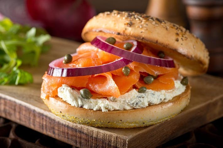 Nova Lox Sandwich