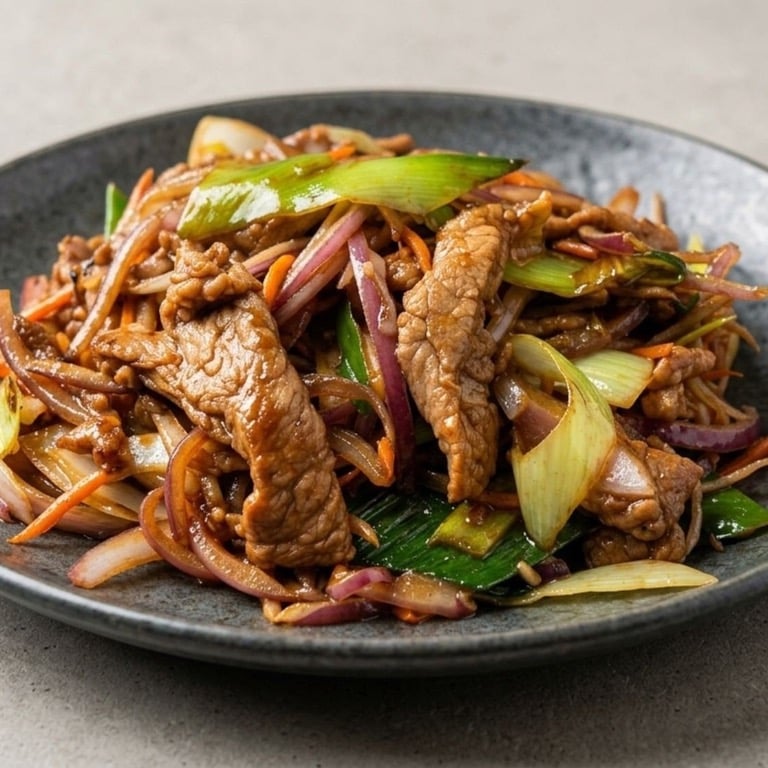 T15. 葱爆牛肉 Beef with scallion