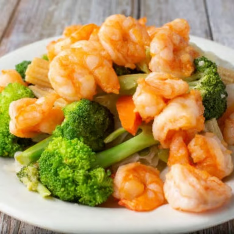 杂菜干贝虾<br>69. Scallop & Shrimp w. Mixed Vegetable