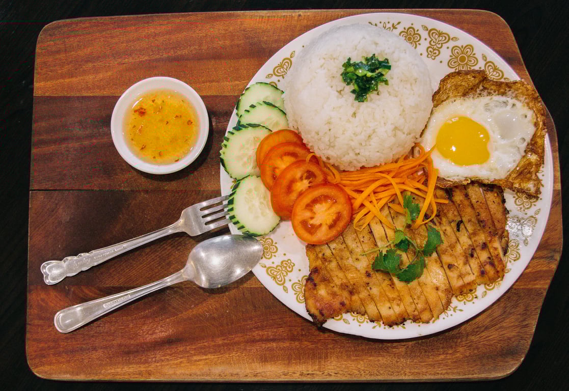 Banh Mi Viet Combination Rice Bowl BMV Rice Bowl