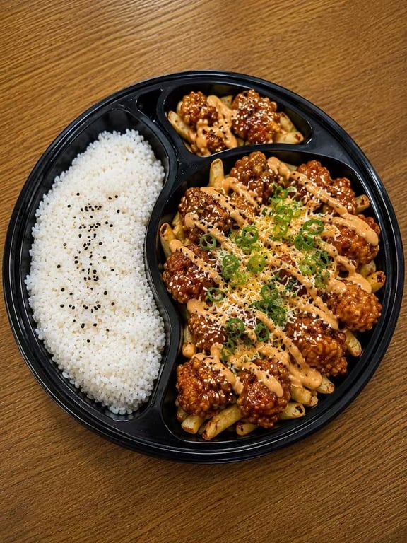 Sesame Chicken Loaded Fries