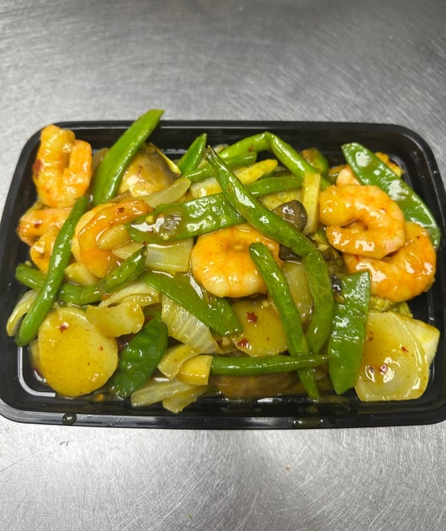 90. Curry Shrimp with Onions