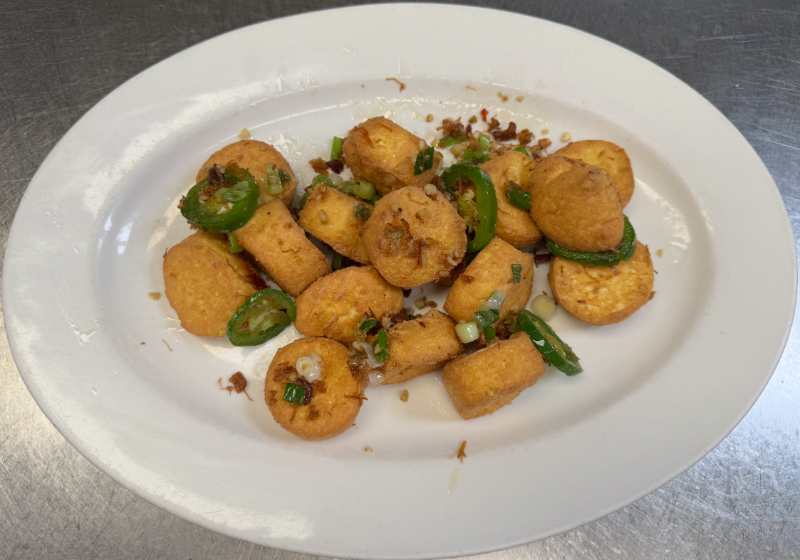 V20. Egg=Tofu with XO Sauce