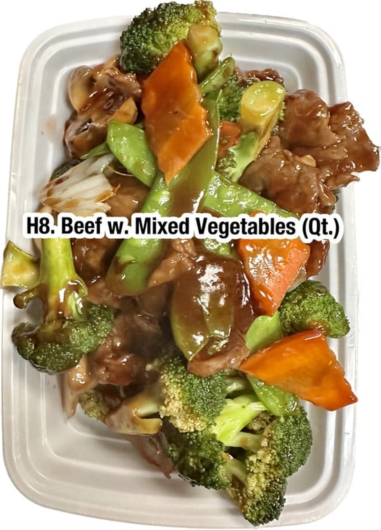 H8. 杂菜牛 Beef w. Mixed Vegetable