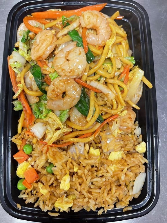 C1. Shrimp Lo Mein (Spaghetti Style) 虾捞面（意粉）