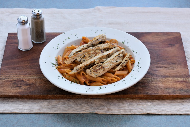 Penne Ala Vodka with Grilled Chicken