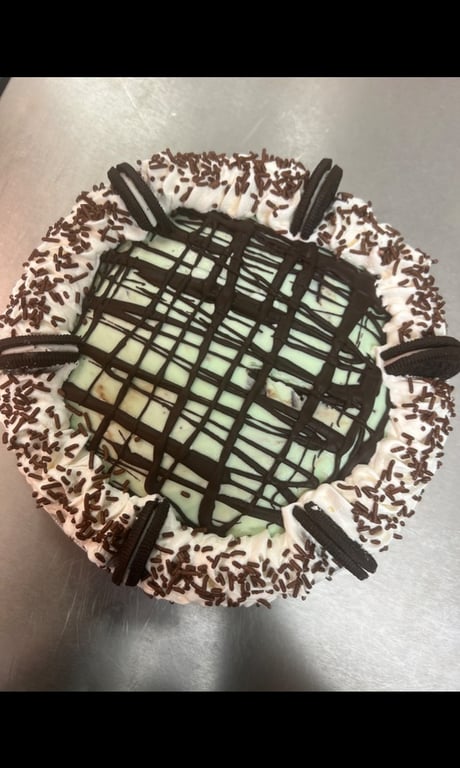 Gluten Free Mint Chip Pie
