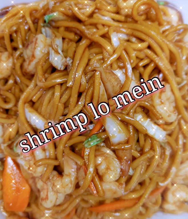虾捞面 40. Shrimp Lo Mein