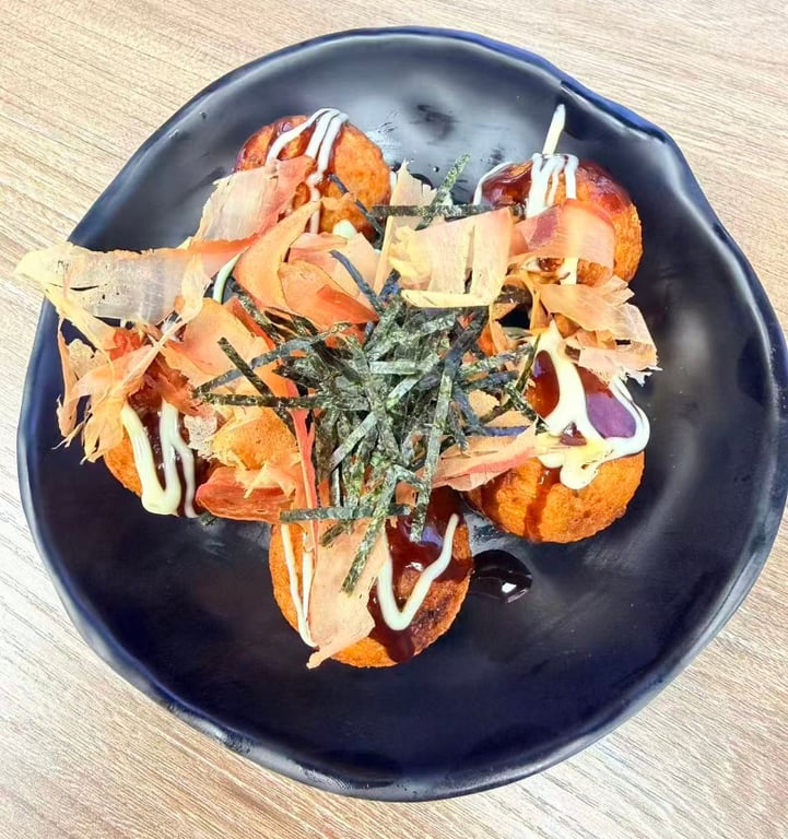 炸章鱼小丸子 Takoyaki (6)