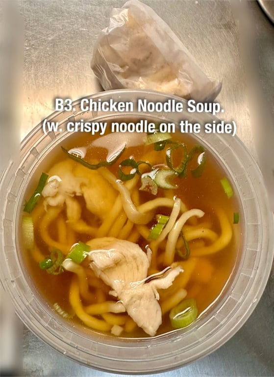 B3. 鸡面汤 Chicken Noodle Soup