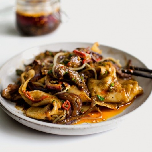 #59. Pan Fried Diced 3A Tenderloin with Spicy Seasoning, Chiu Chow Style