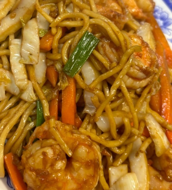 Shrimp Lo Mein<br>虾捞面