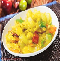 C13 Curry Chicken w. Onion Combo咖喱鸡