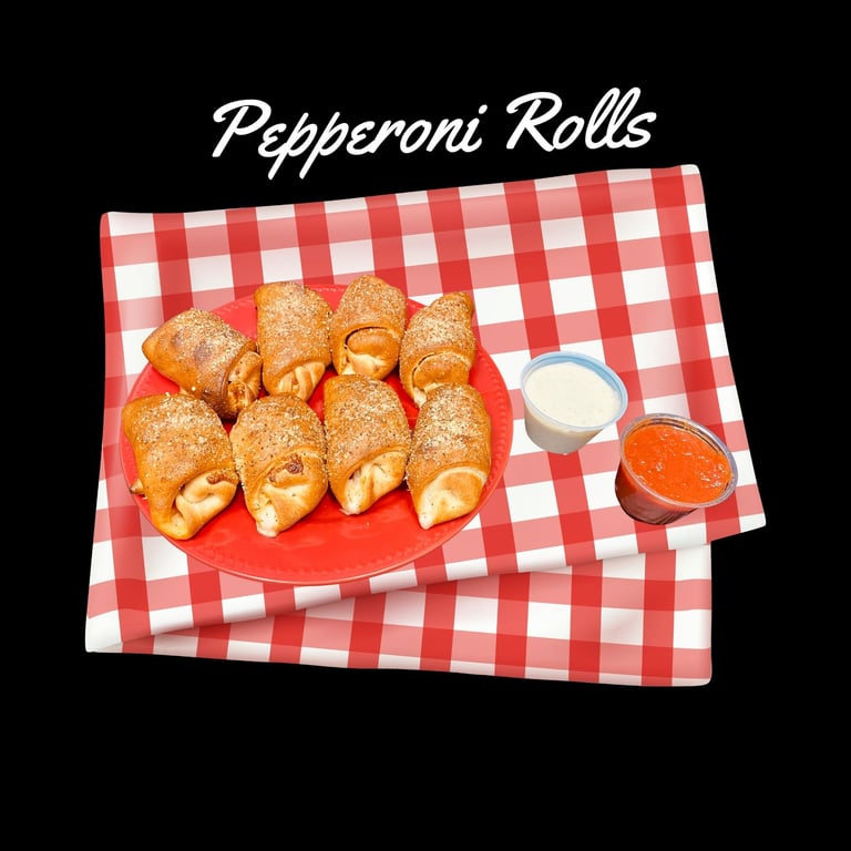 8 pc Pepperoni Rolls