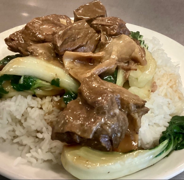 Beef Brisket w/ Bok Choy w/ Rice