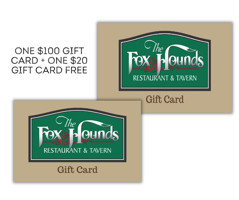Holiday Special #1 - ONE $100 Gift Card + ONE $20 Gift Card Free