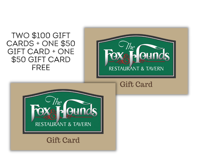 Holiday Special #4 - TWO $100 Gift Cards + ONE $50 Gift Card + ONE $50 Gift Card Free