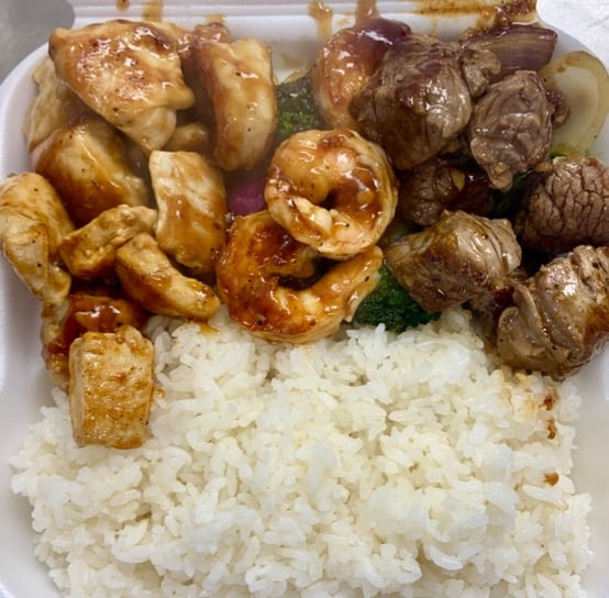 Hibachi Beef & Shrimp