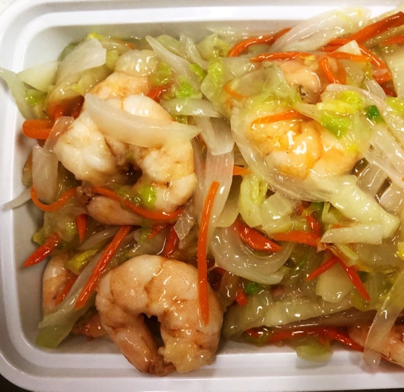 55. Jumbo Shrimp Chow Mein