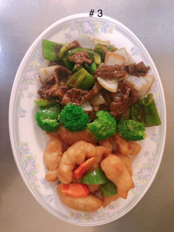 #3 Pepper Steak & Sweet and Sour Chicken Image