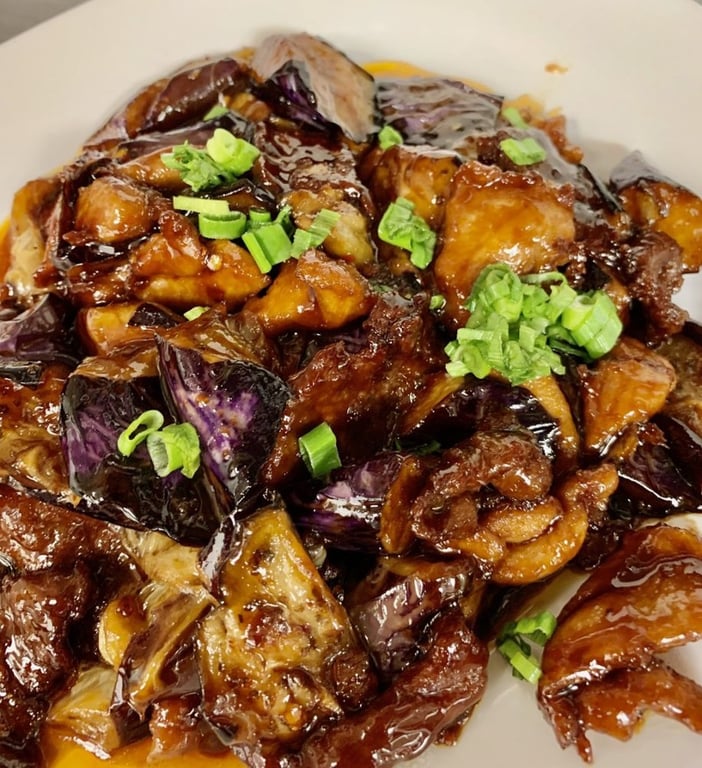 Eggplant with Garlic Sauce