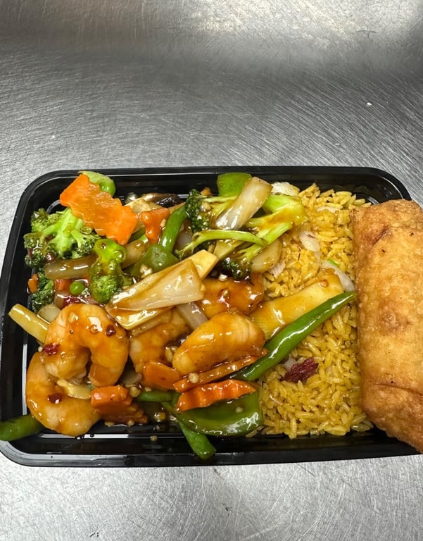 S24. Shrimp with Garlic Sauce (Combo Platter)