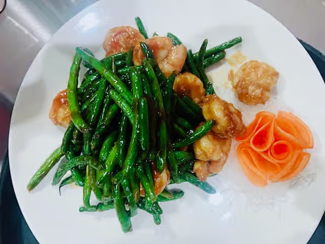 Shrimp with String Bean 四季豆虾