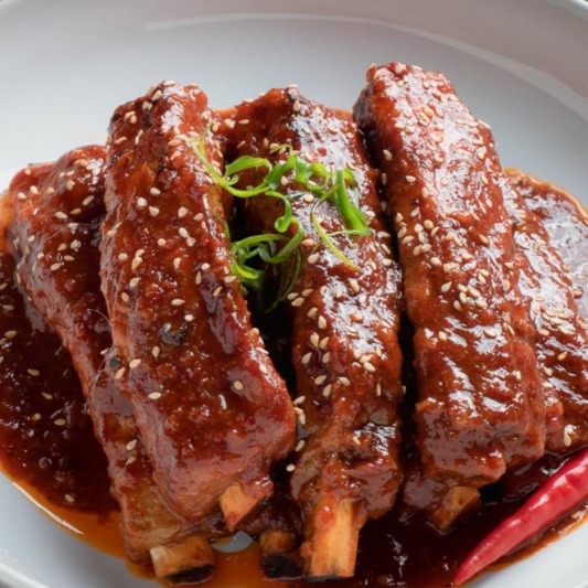 Spare Ribs with Korean BBQ Sauce