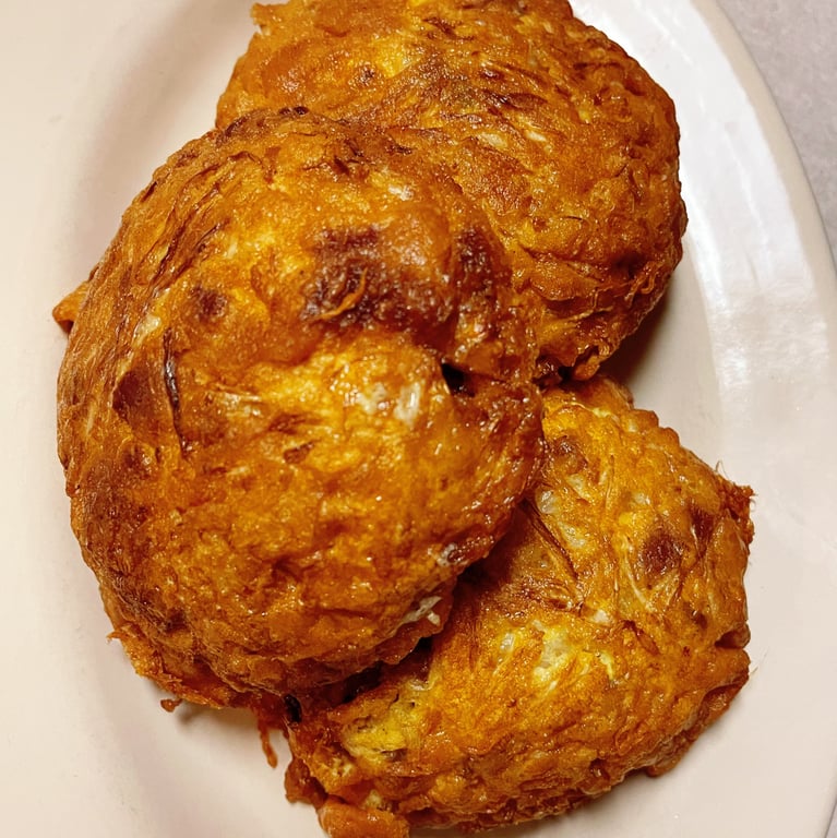 27. BBQ Pork Egg Foo Young