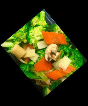 H 4. 水煮杂菜 <br>Steamed Mixed Vegetables