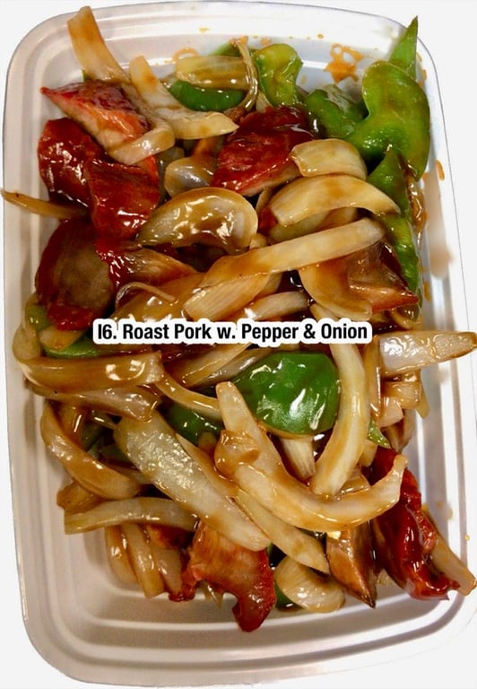 I6. 青椒叉烧 Roast Pork w. Pepper & Onion