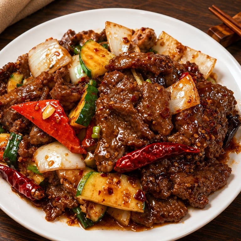 Hot Garlic Beef 鱼香牛
