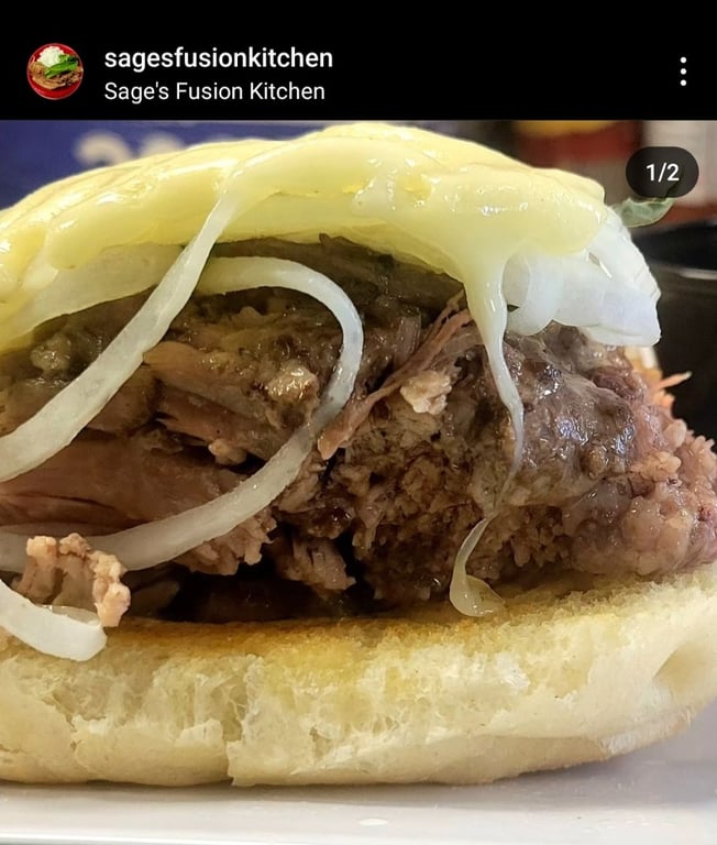 Pho Brisket Au Jus Sandwich Plate