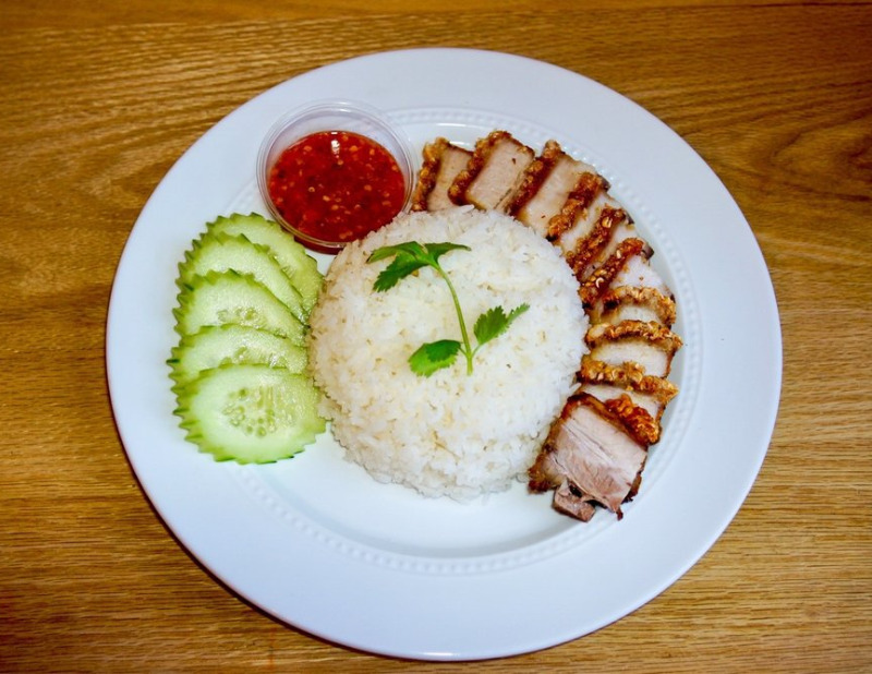 Rice Crispy Pork (Khao Moo Krop)