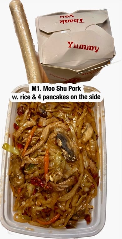 M1. 木须叉烧 Moo Shu Pork