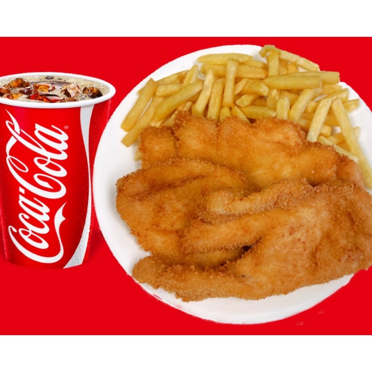 Combo (06) 3 pc Chicken Tenders & Fries& Drink 3条鸡柳跟薯条饮料
