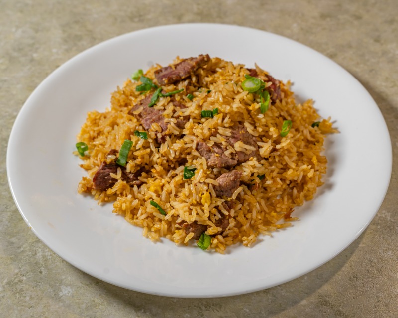 Arroz Chaufa De Carne (Peruvian beef fried rice)