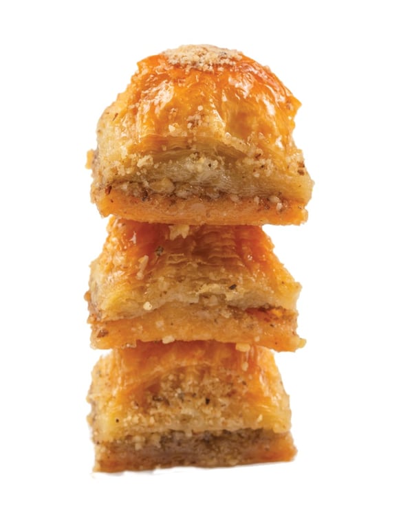 Walnut Baklava Square Bites