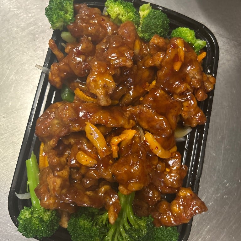 Q 陈皮牛<br> S18. Orange Beef