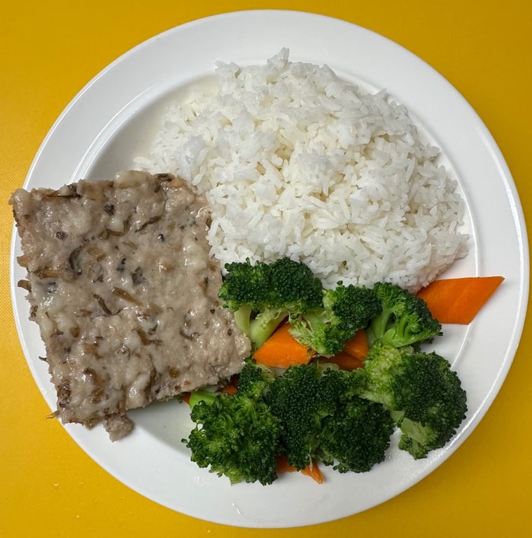 梅菜肉饼饭 Steamed Pork Patty with Preserved Vegetables & Rice