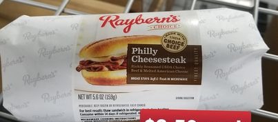 Philly cheese steak Sandwich 1-each