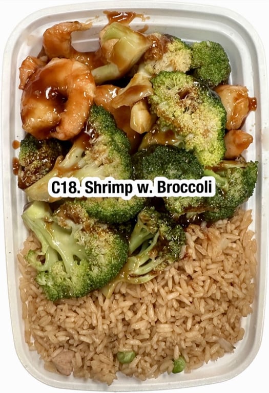 C18. 芥兰虾 Shrimp w. Broccoli