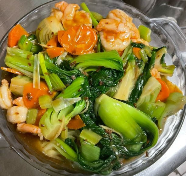 PN18. Jumbo Shrimp Pan Fried Noodle with XO Sauce XO酱大虾炒面