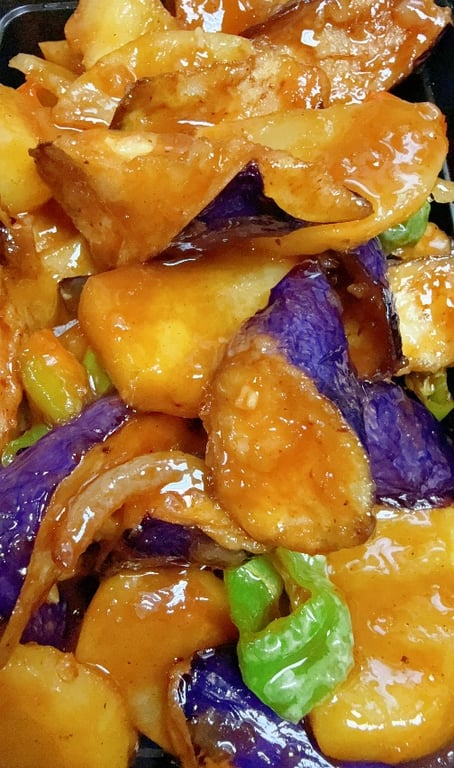 地三鲜 Fried Potato, Green Pepper Eggplant