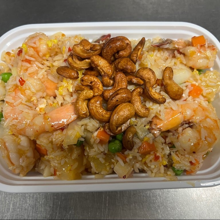 67. Pineapple Shrimp Fried Rice