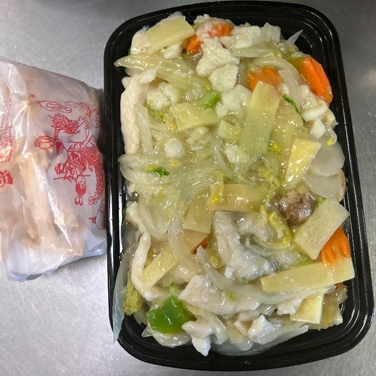 鸡杂碎<br>35. Chicken Chop Suey