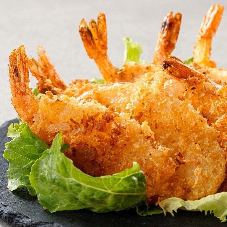 5. Coconut Shrimp 椰子虾