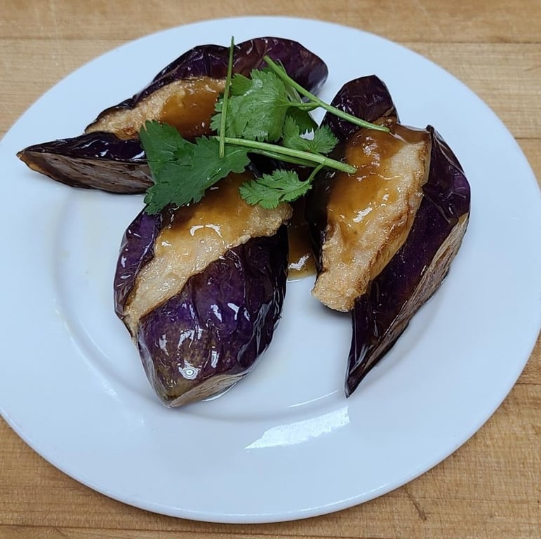 32. Stuffed Eggplant (Item B...3 pieces)