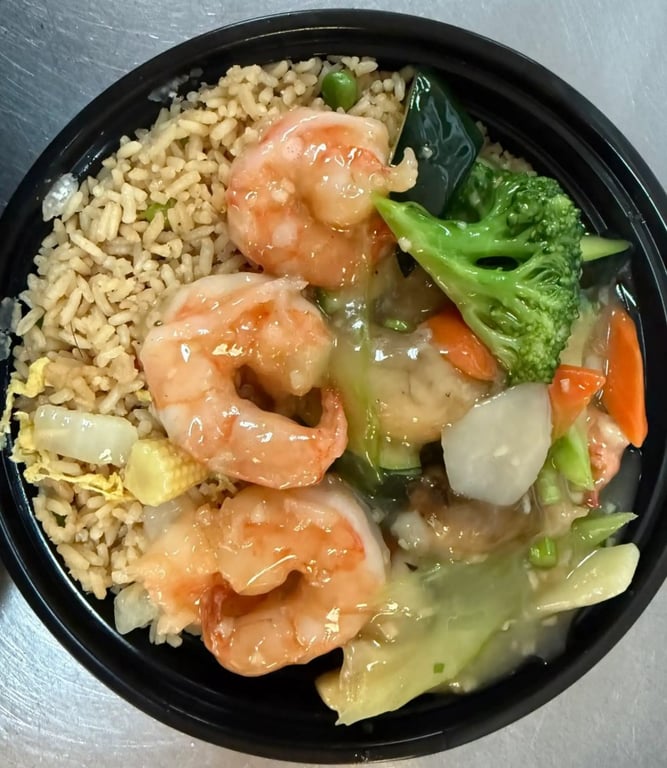 L35. Shrimp w. Mixed Vegetables